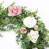 Plastic Eucalyptus Leaf Wedding New Year's Eve Christmas Decoration for Home Garden Living Room Wall Hanging Artificial Plants