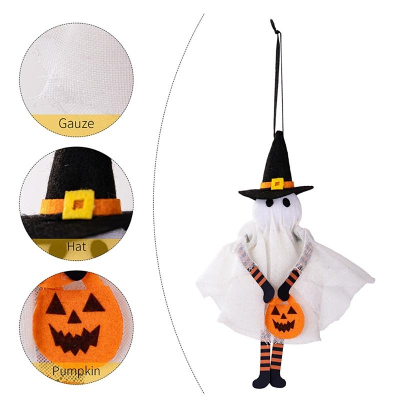 Easy Mount Skeleton Decoration For Halloween Plastic Craftsmanship Bag Pendant Durability Porch Wall Display