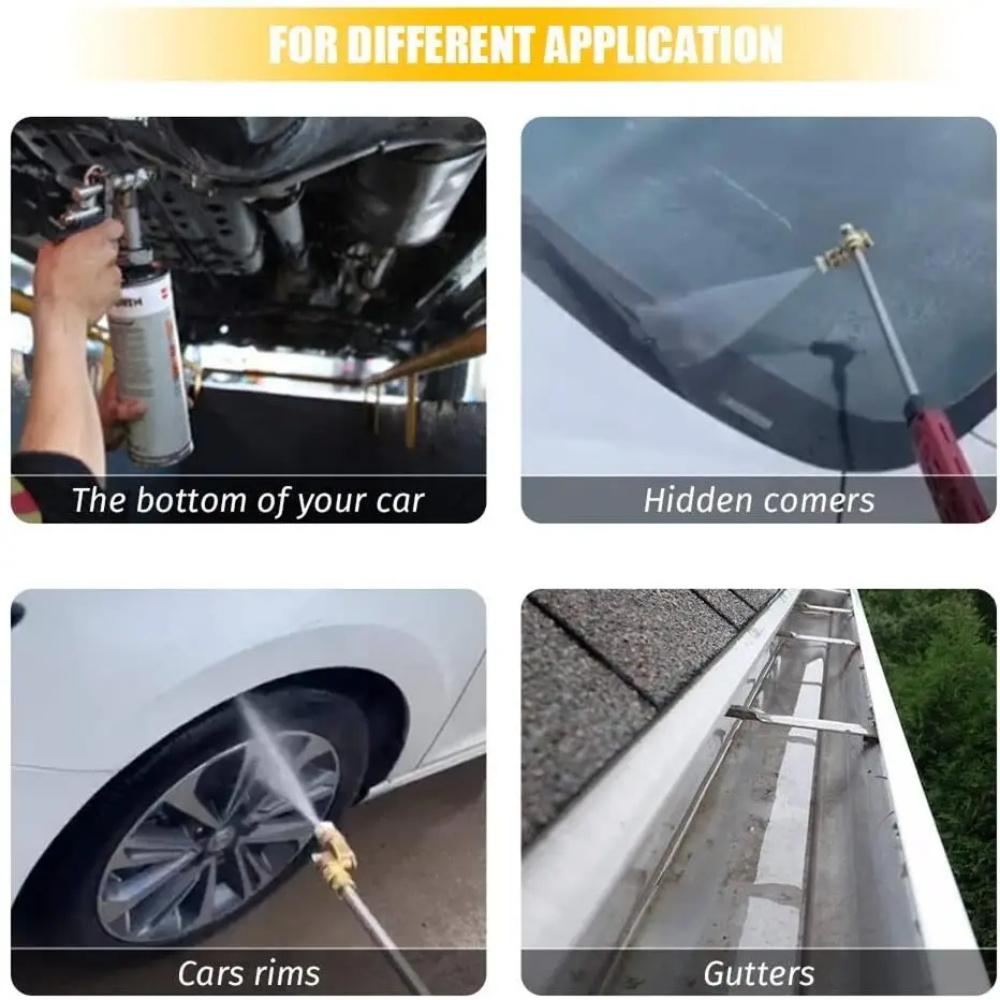 4500 PSI schwenkbarer Anschluss mit 1/4" Schnellkupplungsadapter Gartenwasserpistole Hochdruckreiniger-Aufsatzadapter Dachrinnenreiniger