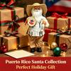 Christmas Shelf Accent Santa Figure for Entryway Table Use, Side Table Placement, and Indoor Seasonal Home Display for Holiday Shelf Use