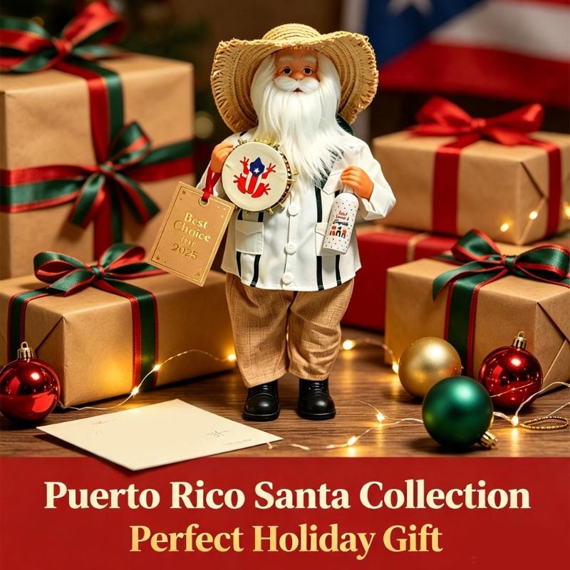 Christmas Shelf Accent Santa Figure for Entryway Table Use, Side Table Placement, and Indoor Seasonal Home Display for Holiday Shelf Use
