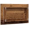 Vidaxl Lustro Łazienkowe Z Led, Stare Drewno, 60X8,5X38 Cm