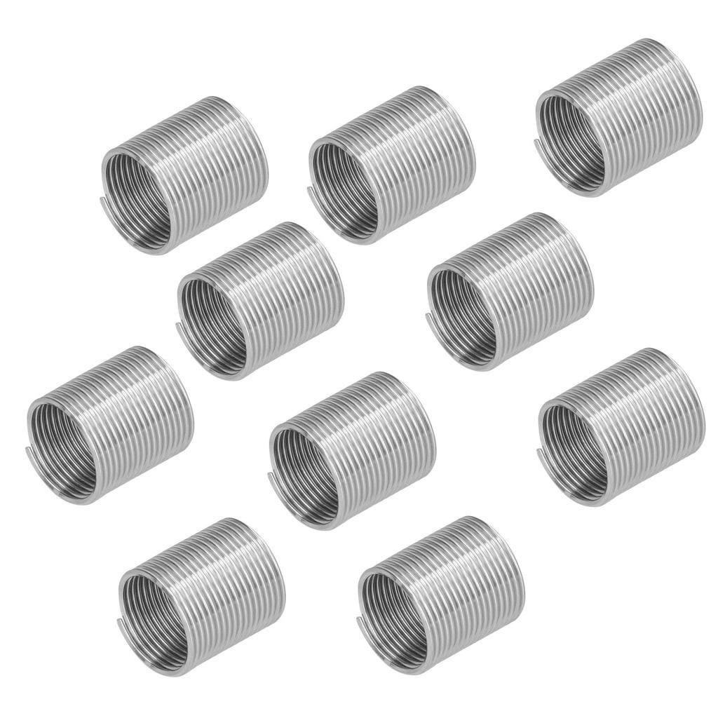 20Pcs Thread Repair M14 X 1.25 Spiral Circle Insert Reducer Nut Threaded Expand Socket Set2D