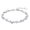 Weihua Temperament Women's Silver-Plated Amethyst Bracelet with Red Bean Charm