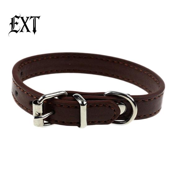 Kunstleder, reine Farbe, niedliches Halsband für Hunde, Haustiere, Katzen, Welpen, verstellbare Schnalle