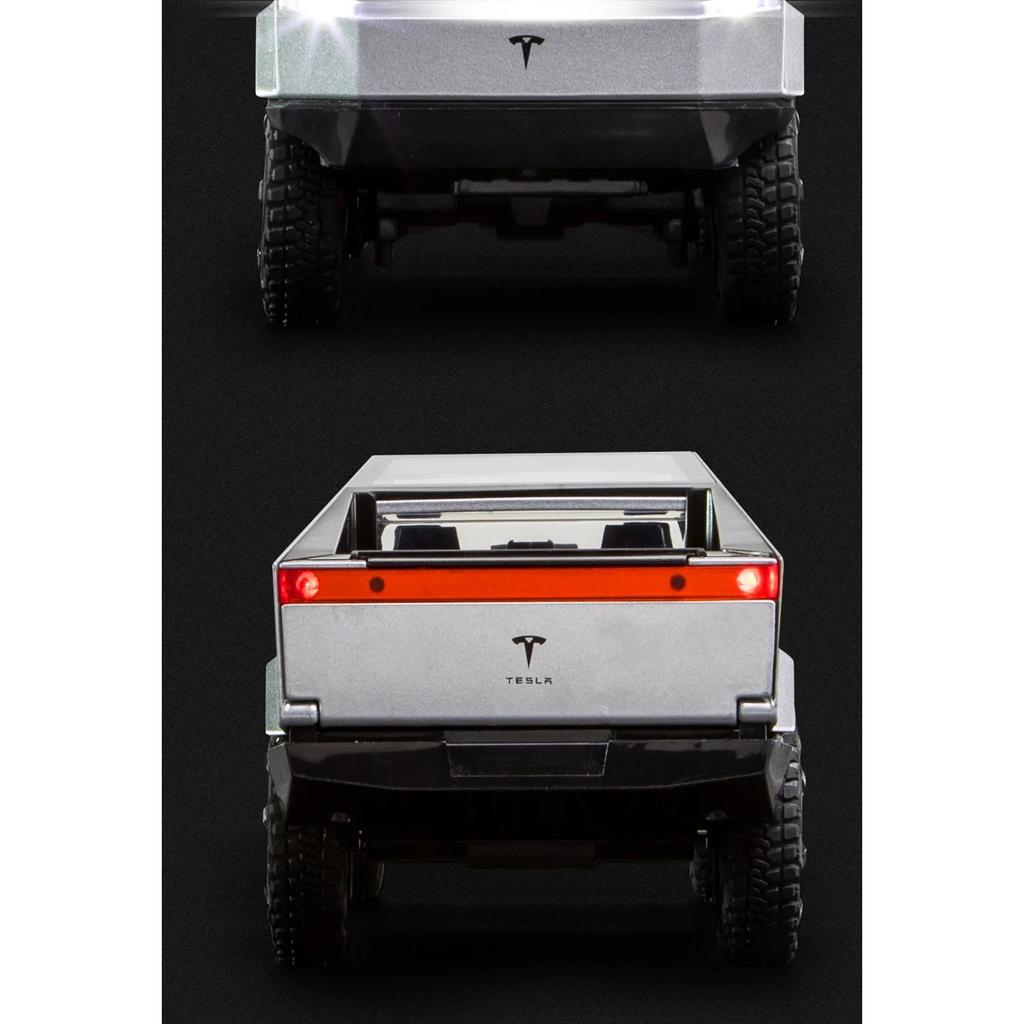 1/24 Tesla Cybertruck Druckguss-Legierung Modellauto Miniatur Metall Fahrzeug LKW Weihnachten Hottoy für Kinder Geschenke Kinder Spielzeug Jungen