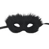 Plush Fox Cat Mask Trendy Animal Half Face Masks Costumes Prop for Halloween Christmas Masquerade Party Cosplay Props