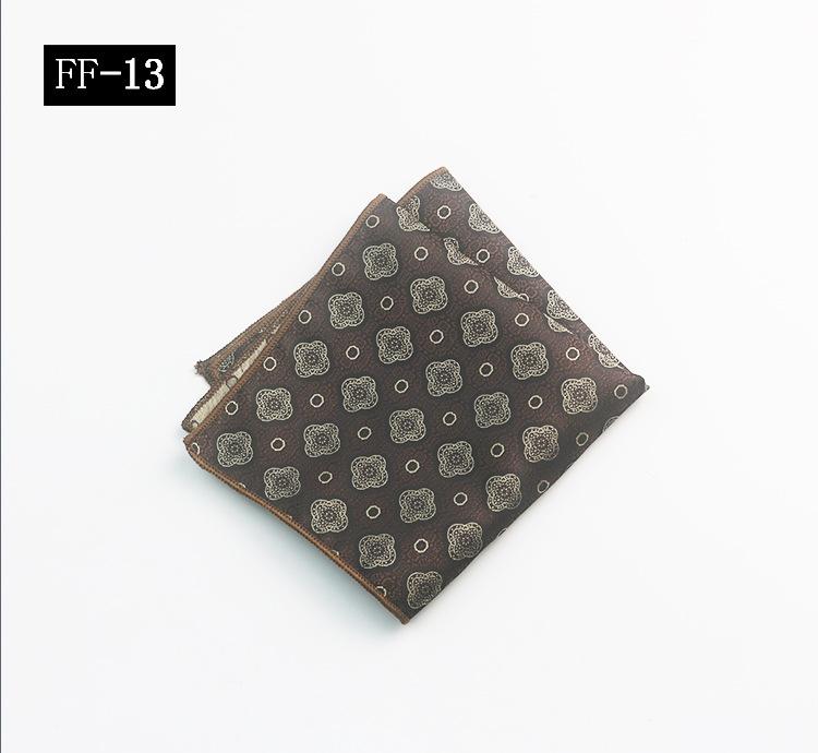 Pocket Towel Men'S, Suit Banquet Wedding Groom Best Man Striped Pattern High-End Small Square Towel Handkerchief