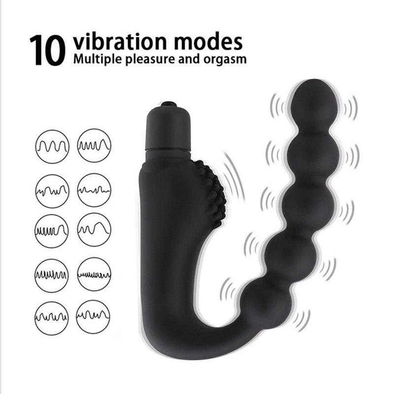 Anal Vibrator Male Prostate Massager Butt Plug For Men Gay Buttplug Stimulator Masturbator G-Spot Dildo Sex Toys For Women Men