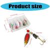 5Pcs Fishing Spoons Lures Sequins Baits Casting Fishing Lures Baits Fishing Lures Spinner Baits Metal Spoon Fish Lures