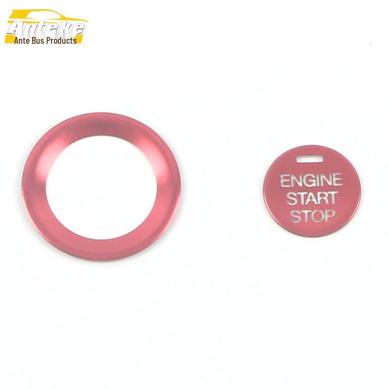 M8 One-Key Start Button Aluminum Alloy Sticker - Car Accessory