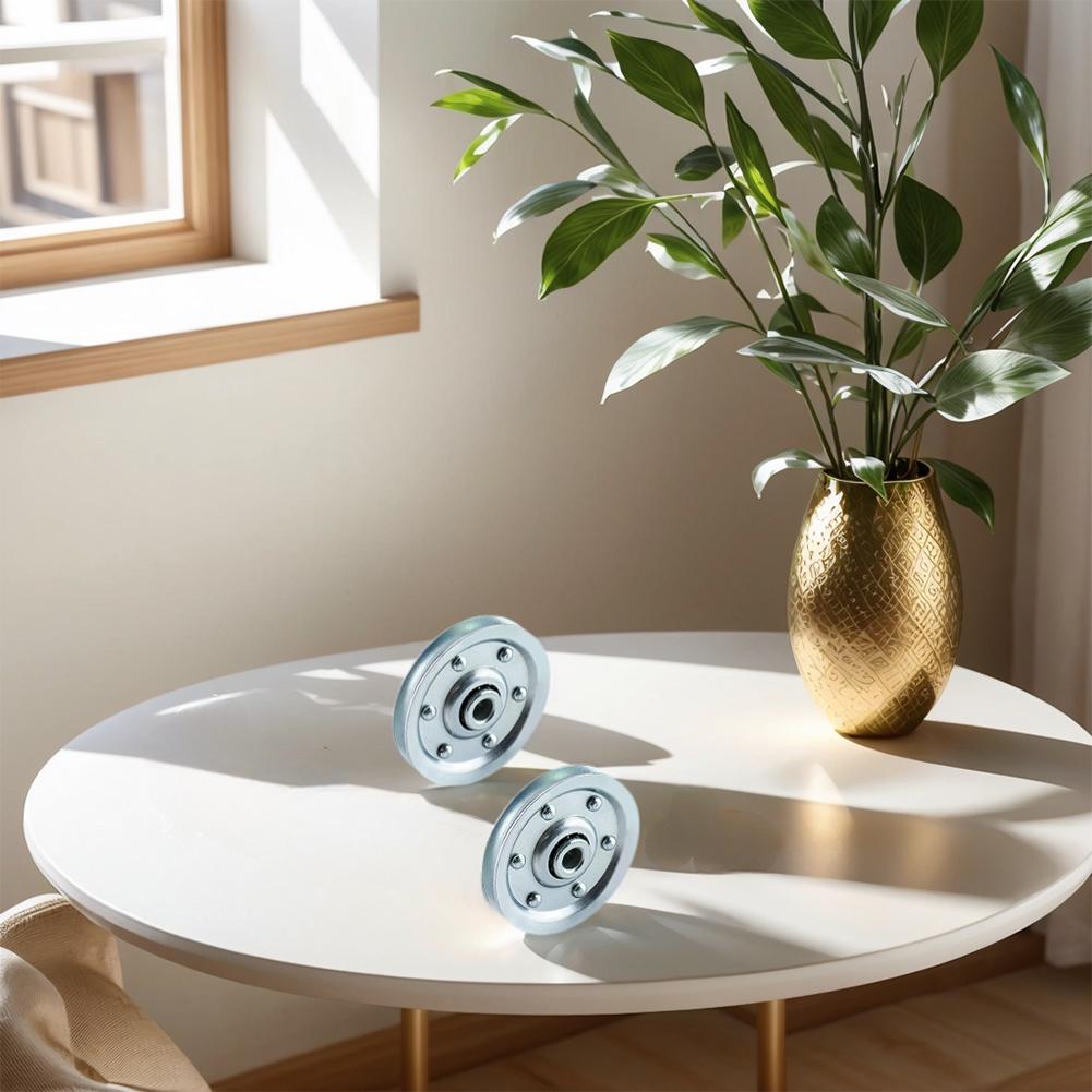 2 Stück Garagentor-Kabelrolle 200LB Last Zugfeder Umlenkrolle Garagentor-Drahtseilführungsrollen für Garagentorsystem