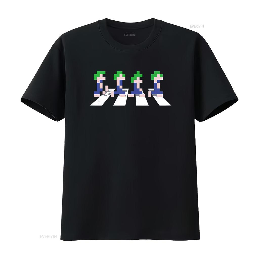 Retro 8Bit Pixel Lemmings Road Video Game Gamer T Shirt Geek Nerd Gaming Style Vintage Washed Top For Everyday Wear Fashion