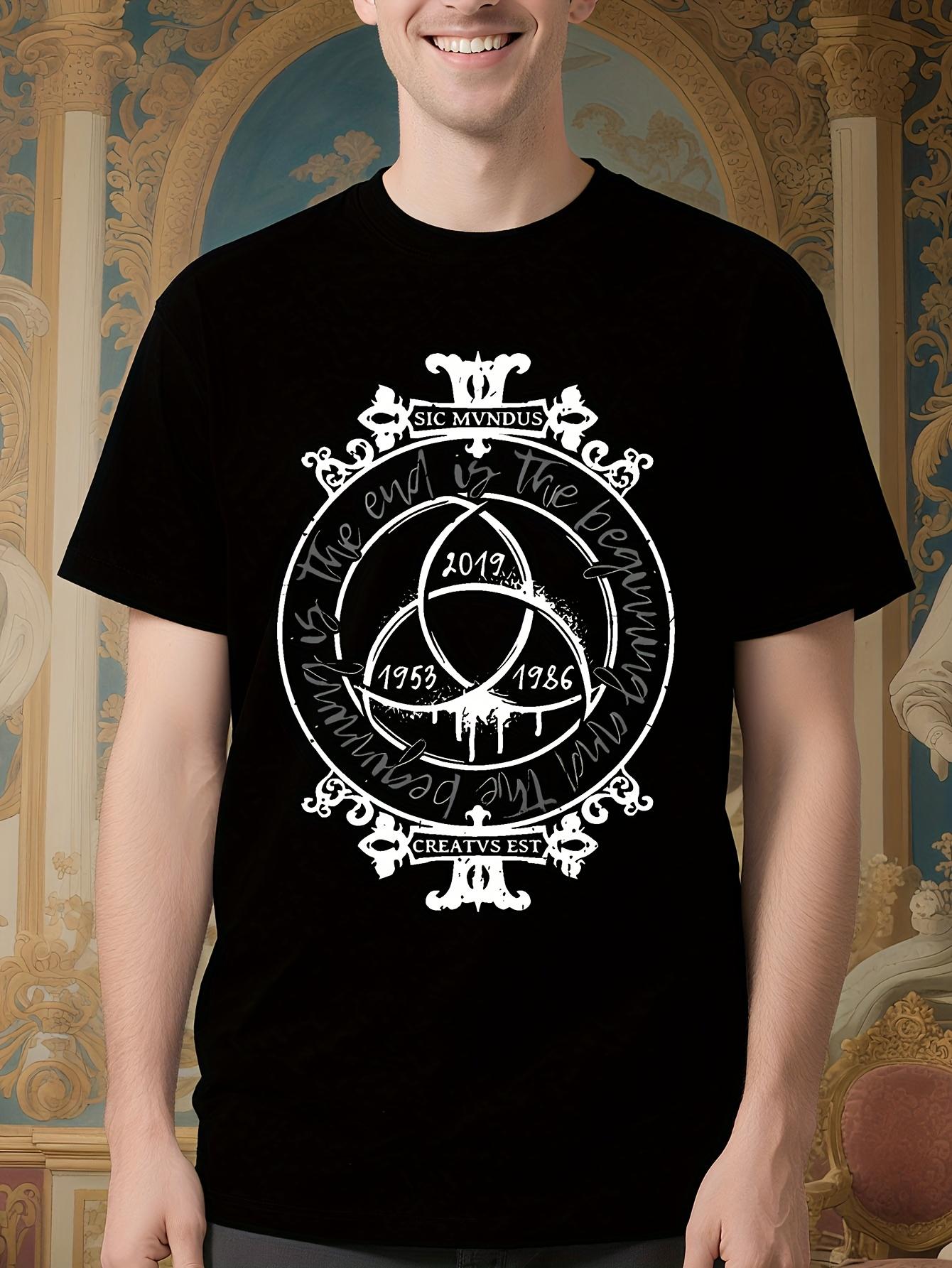 Sic Mundus Creatus Est Time Machine Tshirt - Black with W... S