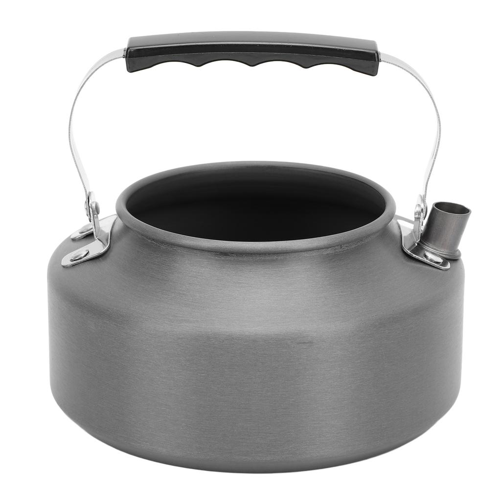 Camping Kettle 1.1L Capacity Aluminum Alloy Heat Resistant Portable Stovetop Coffee Tea Pot for Outdoor Activities