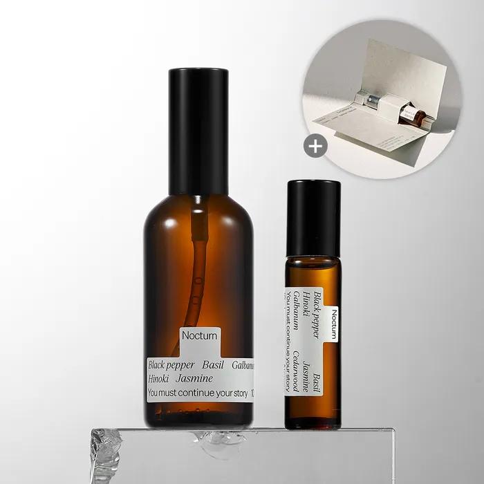 Aroma Essential Oil Room Spray & Roll-on Set (3 Scents)