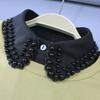 Perfect Match 1 Piece Of Exquisite Beaded And Diamond-Studded Women'S Detachable Collar, New Style With Shiny Rhinestones, Half-Shirt Fake Col