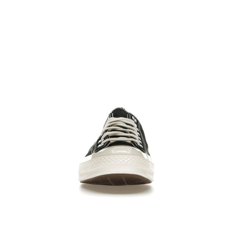 Comme Des Garçons PLAY X Converse Chuck 70 Low Single Heart - Black Unisex Sneakers Red Egret A08804C