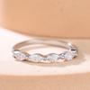 Fancy Metal Rings with Shiny CZ Stone New Fashion Finger Accessories for Women Daily Wear Versatile Ladies Jewelry