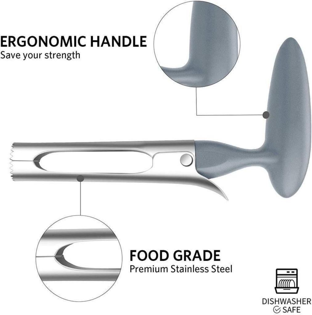 Fruit Corer Tool Stainless Steel Fruit Peeler with Ergonomic Handle for Removing Cores from Apples Pears and Other Fruits Kitchen Gadget