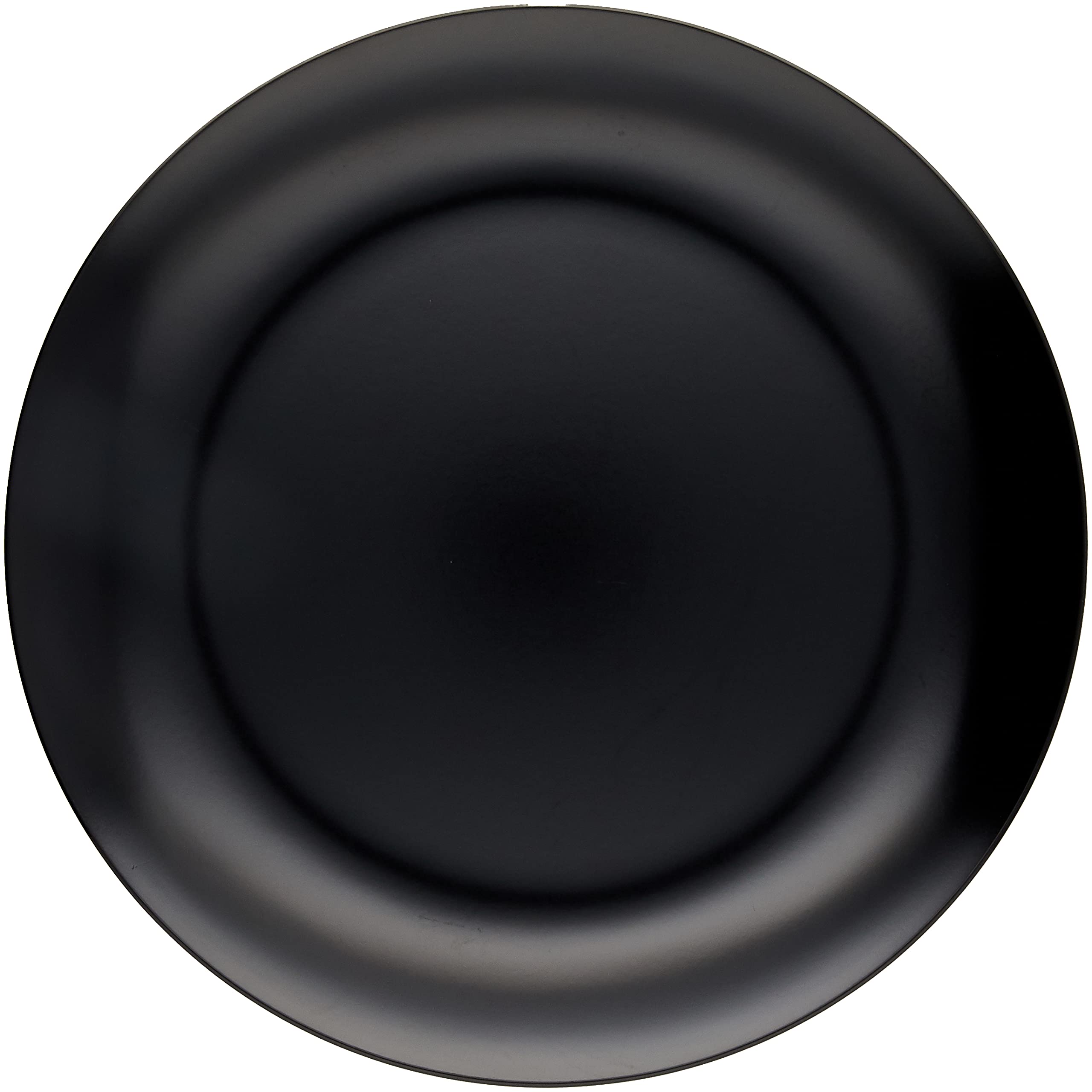 Nagao Unbreakable Black Round Made in Plate, 23cm, Japan, SP-30B