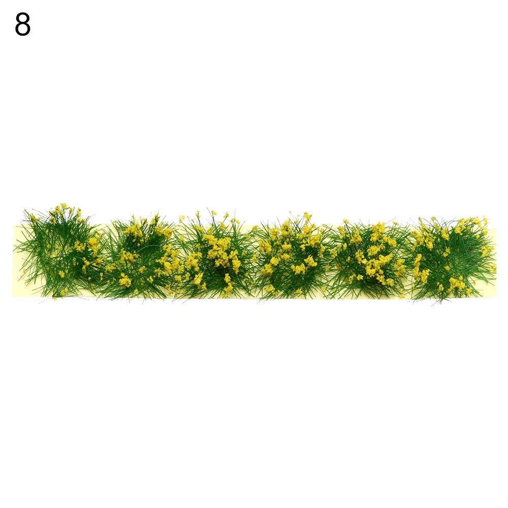 39/50PCS/Set Simulation Model Sand Scene DIY Material Realistic Flower Grass Tufts Miniature Grass Bushes Plant Cluster Scenery