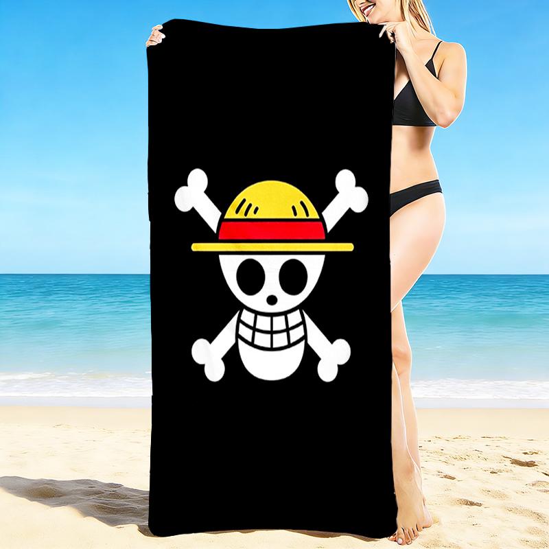 1Pc Pirate Flag Adventure Beach Towel, Quick Dry, Multi-Use for Beach Pool Gym Yoga Home Travel, Christmas, Halloween, Xmas Gift S929162