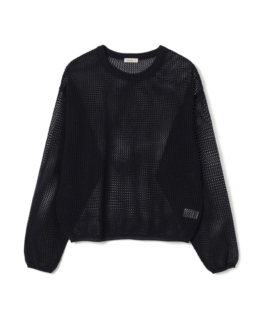 NOCLE Rough Net Knit Dark Navy