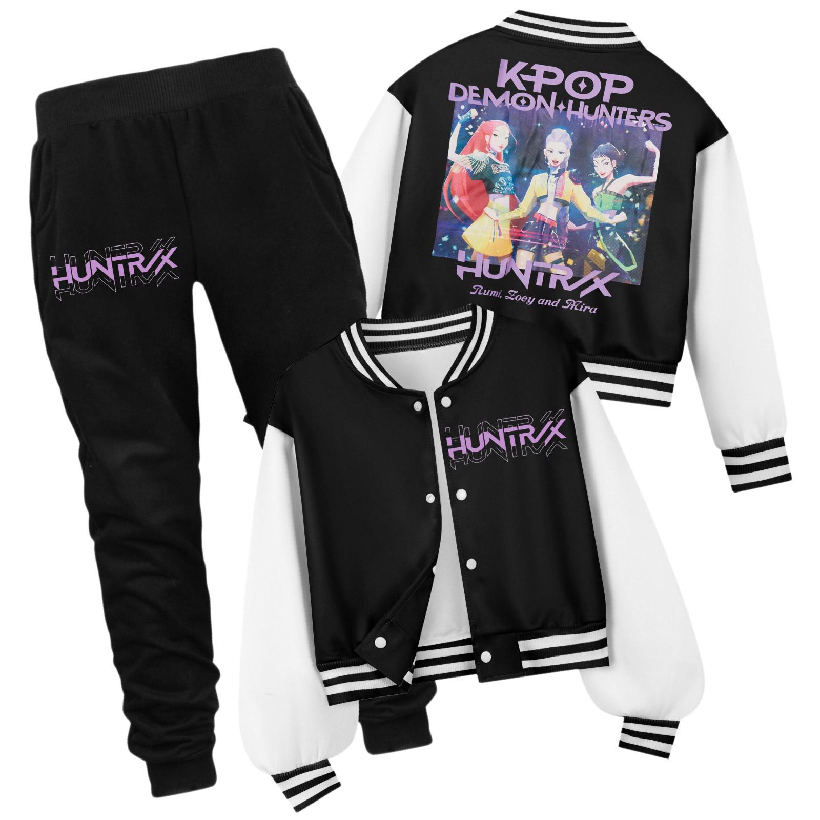 Детский комплект: Худи с принтом  Охота на ведьм  и брюки 110