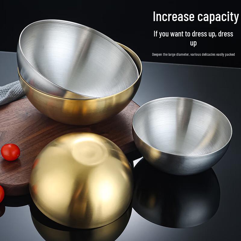 Korean Style 304 Stainless Steel Mixing & Salad Bowls