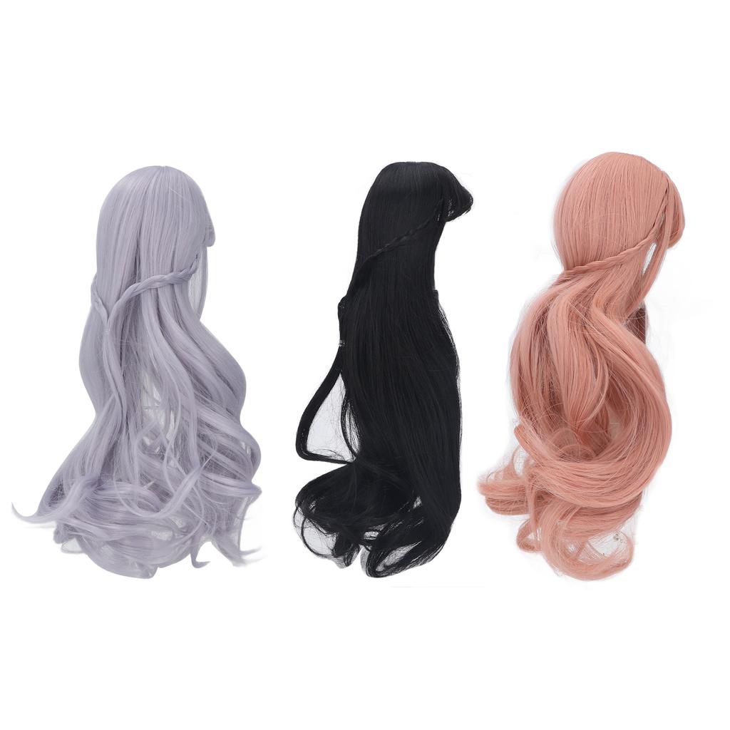 ES053 Puppe Langes Haar Weich Gelockt 8 bis 9 Zoll Puppenhaar für Kinder Geschenk Kindertag