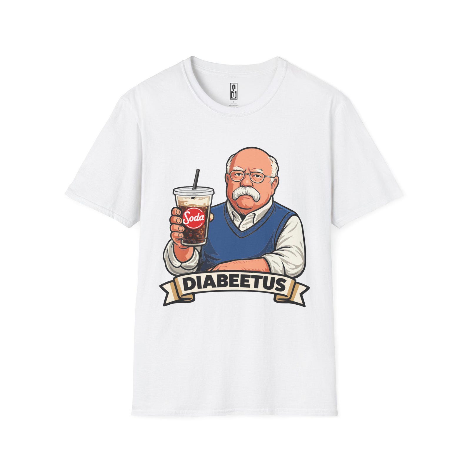 Diabeetus T-Shirt: Humorous Soda Graphic Tee, 100% Cotton Casual Wear L