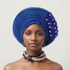 Hochzeit Mehrschichtiger Turbanhut Afrikanische Fächerförmige Kopfwickel Gefaltete Kopfbedeckung