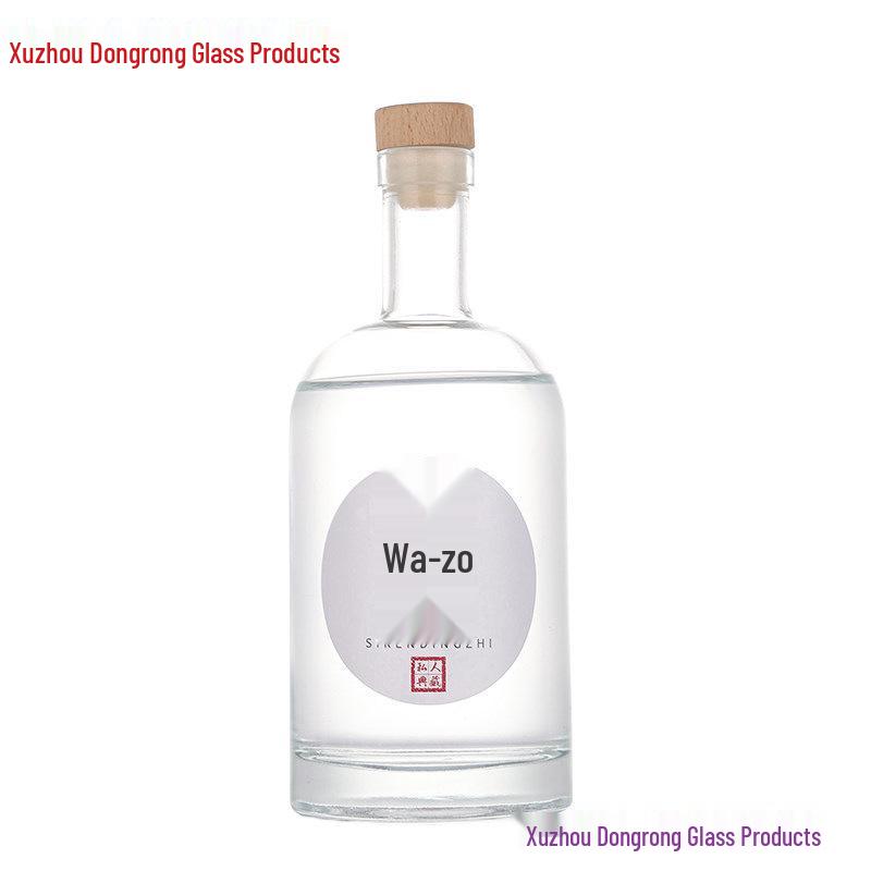 High-Value Frosted Glass Bottle for Vodka, Wine, Baijiu, or Homebrew.
