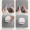 Luxury Soap Holder Soap Box With Drain Pan Soap Box With Lid Wall Mounted Drain Soap Box With Flip Lid-Y78A