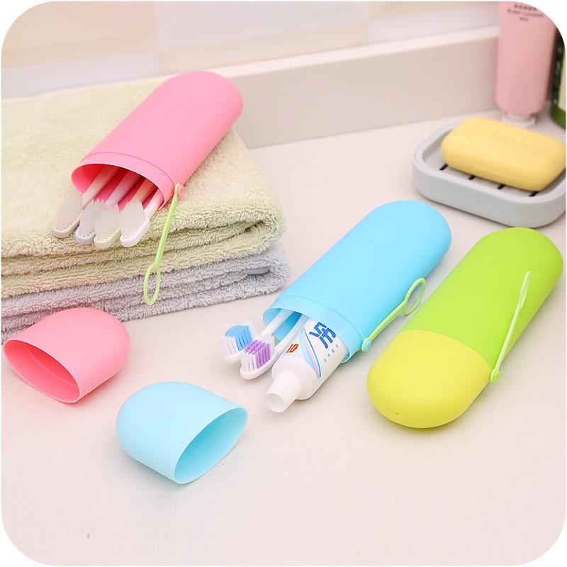 Porte-brosse à dents Portable housse boîte dentifrice voyage Camping randonnée Capsule salle de bain rangement bain de bouche tasse