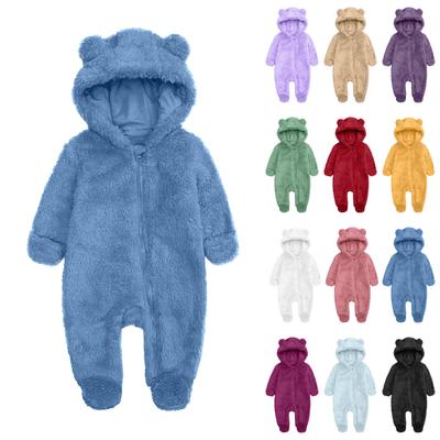 Infant Romper Set Baby Crawling Suit Thick Warmth Newborn Flannel Outfit