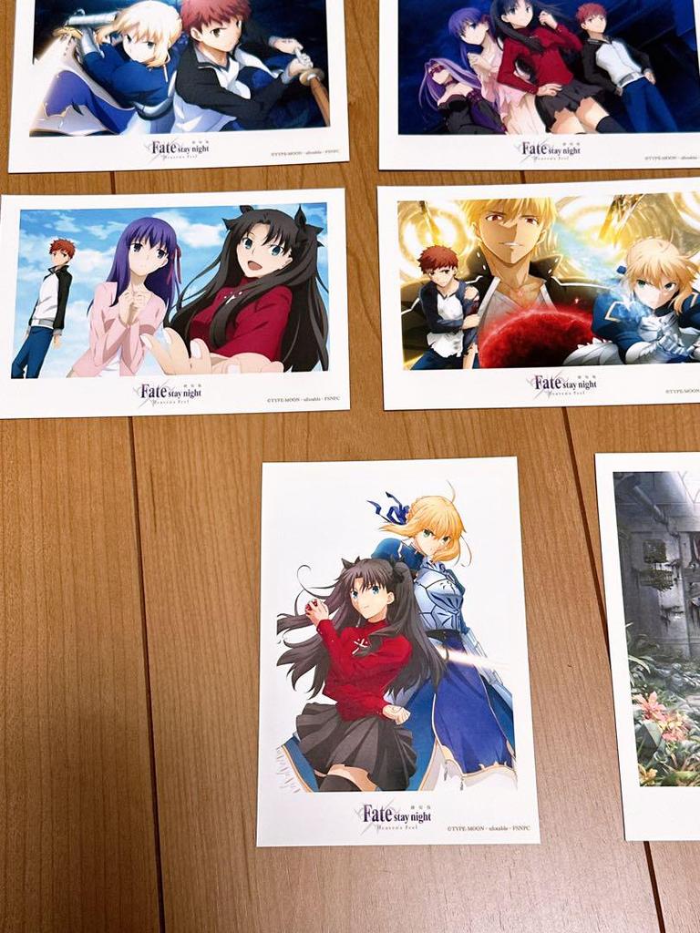 [USED] Fate stay night release commemorative original bromide Saber Tohsaka Rin