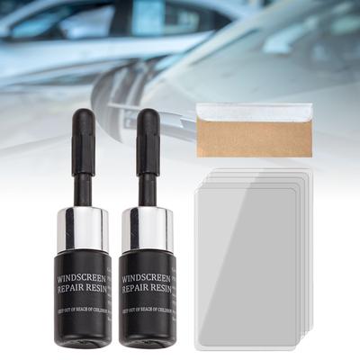 2x Car Windshield Crack Repair Kit Scratch Chip Cracks Repairing Easy To Use Automotive Glass Nano Repair Fluid Scratch Remover