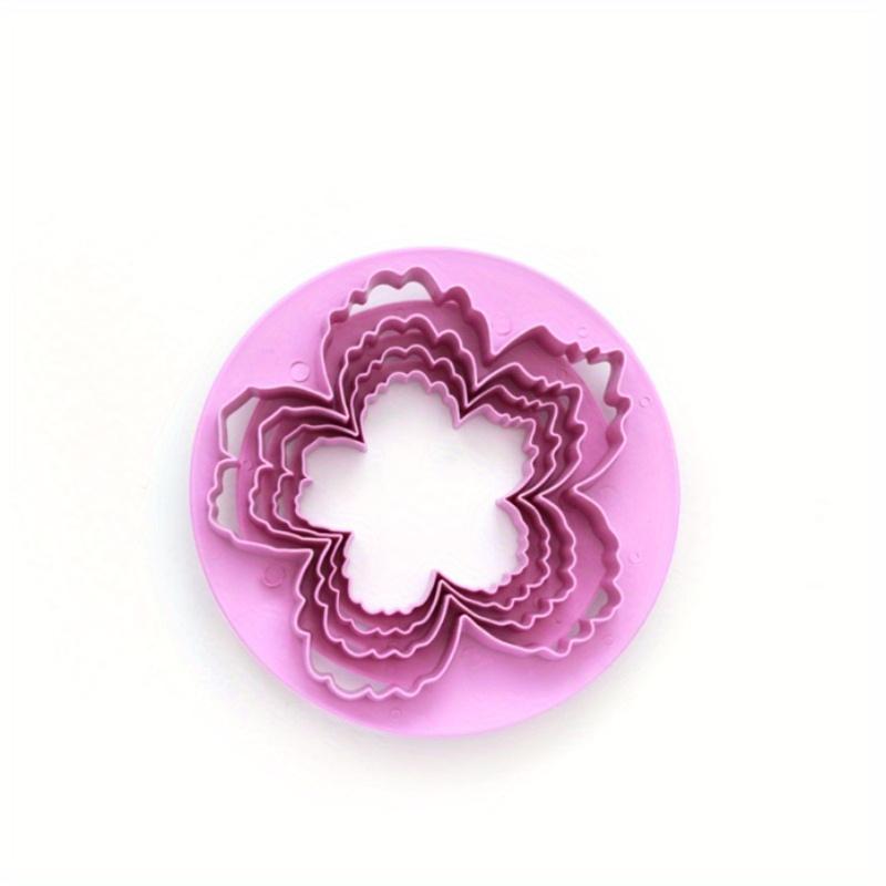 

4 шт., Вырубки для мастики Пион, Формы для глины Подходят для любителей глины, Инструменты для глины фиолетовый