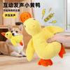 Cartoon Duck Squeaky Plush Dog Toy For Small Medium Dogs Cats
