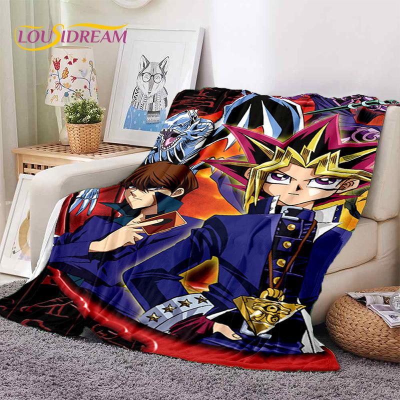 Yu-Gi-Oh Anime MONSTER CARD Cartoon Soft Blankets,Throw Blanket Comfortable Blanket for Picnic Beds Sofa Home Bedroom Kids Gifts