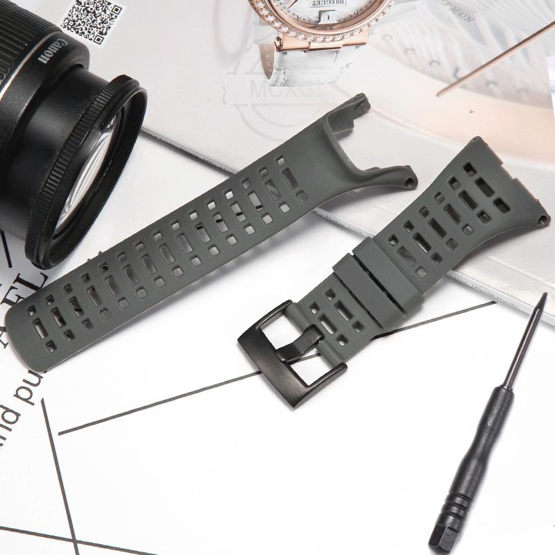 Rubber Watch Band For Suunto Ambit 3 Peak Ambit 2 2R Men's Silicone Waterproof Strap Bracelet Replacement Watch Accessories