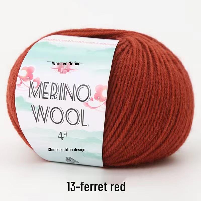 

Объемная пряжа из мериносовой шерсти 50 г для вязания и вязания крючком свитеров и шарфов своими руками