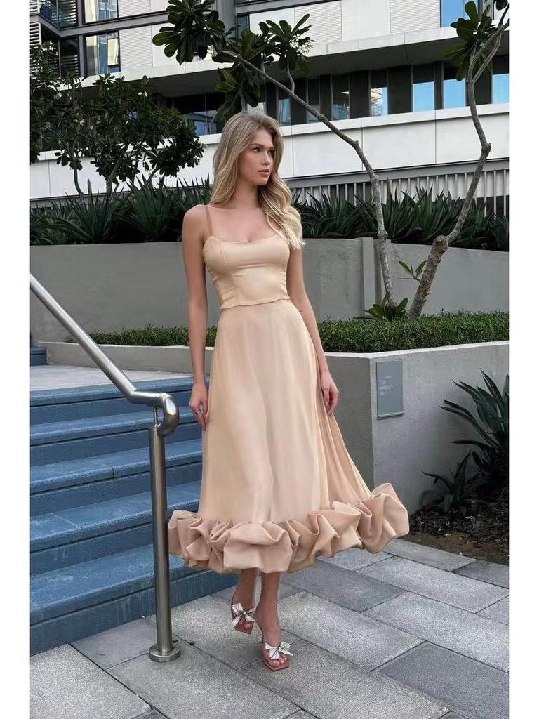 Large 3D A-Line Skirt with Hanging Straps