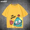 New Casual Childrens Tshirt Sanrio Half Mermaid Ugly Fish Hanton Pure Cotton Printed Parentchild Outfit for Unisex and Women