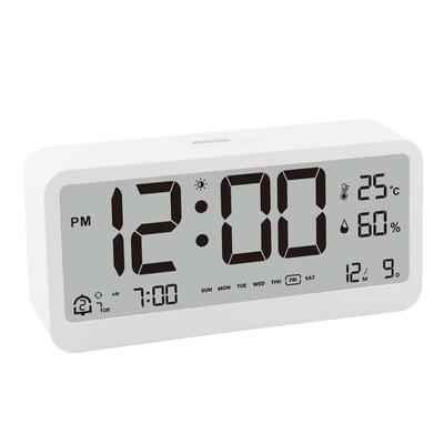 Intelligent Electronic Digital Alarm Clock Brightness Adjustable Rectangular Temperature and Humidity Smart Clock