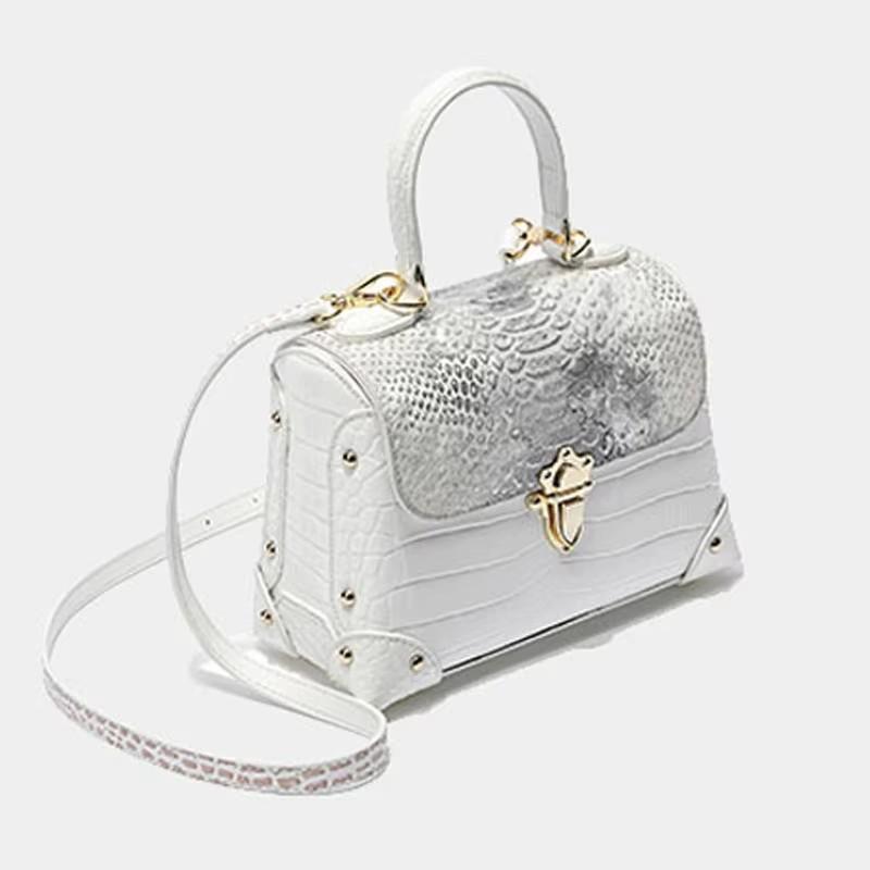 

Настоящая женская кожаная сумка, роскошная дизайнерская кожаная сумка, крокодиловая кожа, бренд