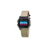 CASIO Customized watch modified series silver resin case life waterproof A168WA-1W modified-rose quartz honeycomb A168WA-1W-LanHongTiaoWenBiaoJing