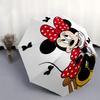 Minnie Mouse Themed Automatic Opening and Closing Folding Umbrella, Reinforced 8 Ribs, Compact Travel Design, Fashionable Folding Umbrella,